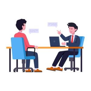 Premium Vector _ Job interview illustration